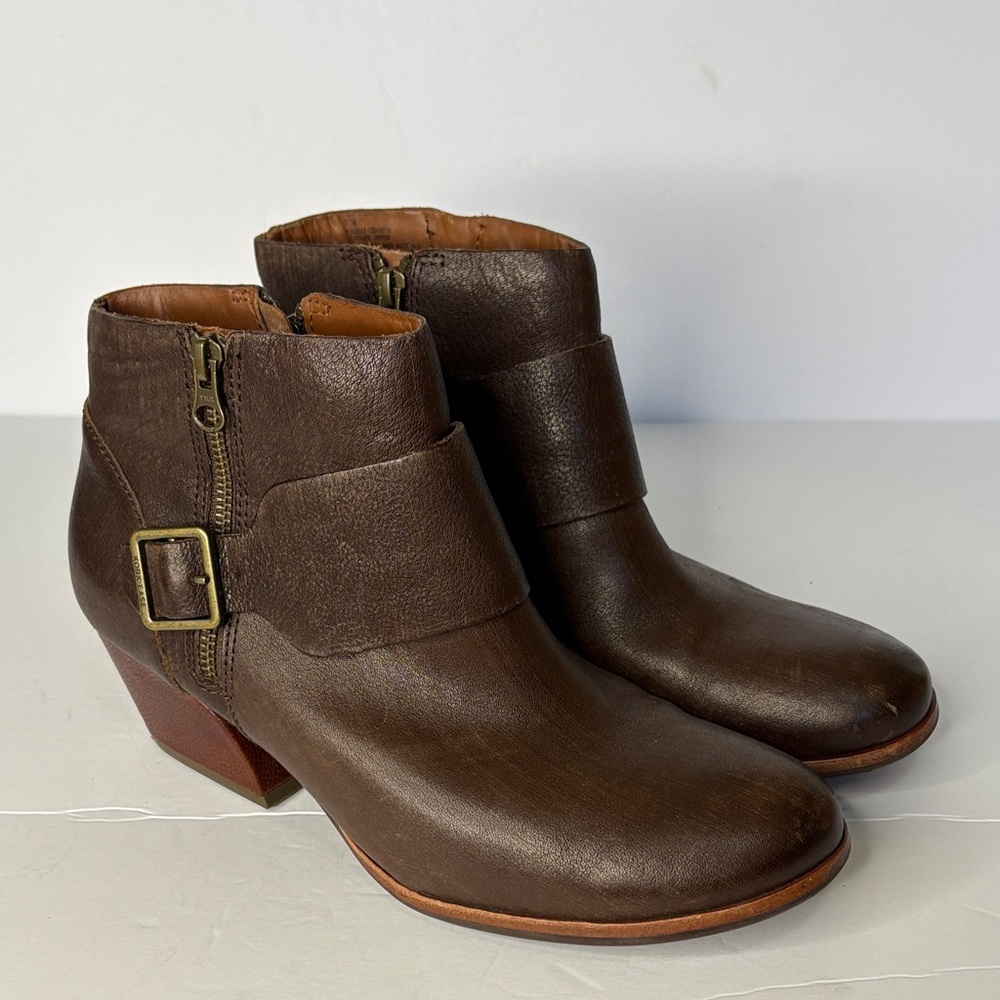 Kork-Ease ISA Brown Look New Buckle Accent Heeled Boot